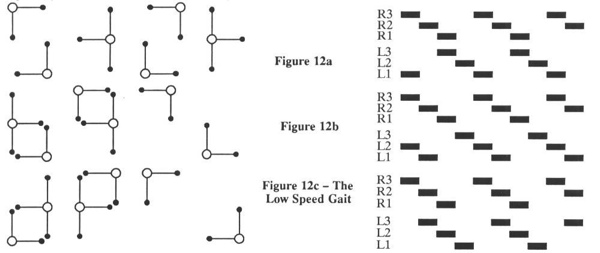 Figure 12. Low speed gaits.